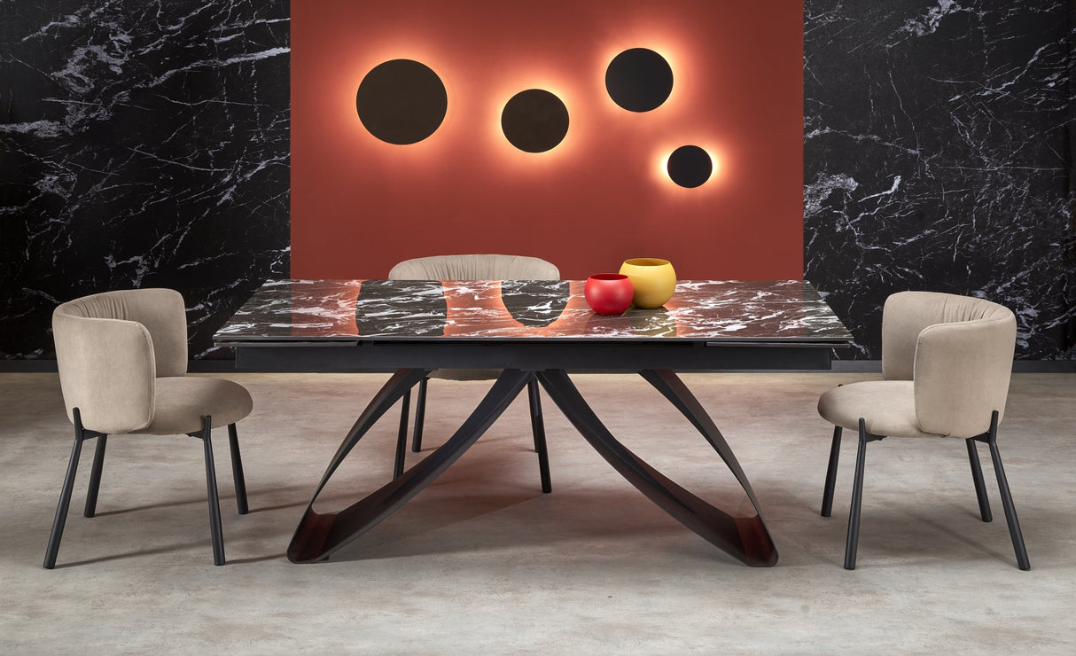Extendable Dining Table Marble Harmony