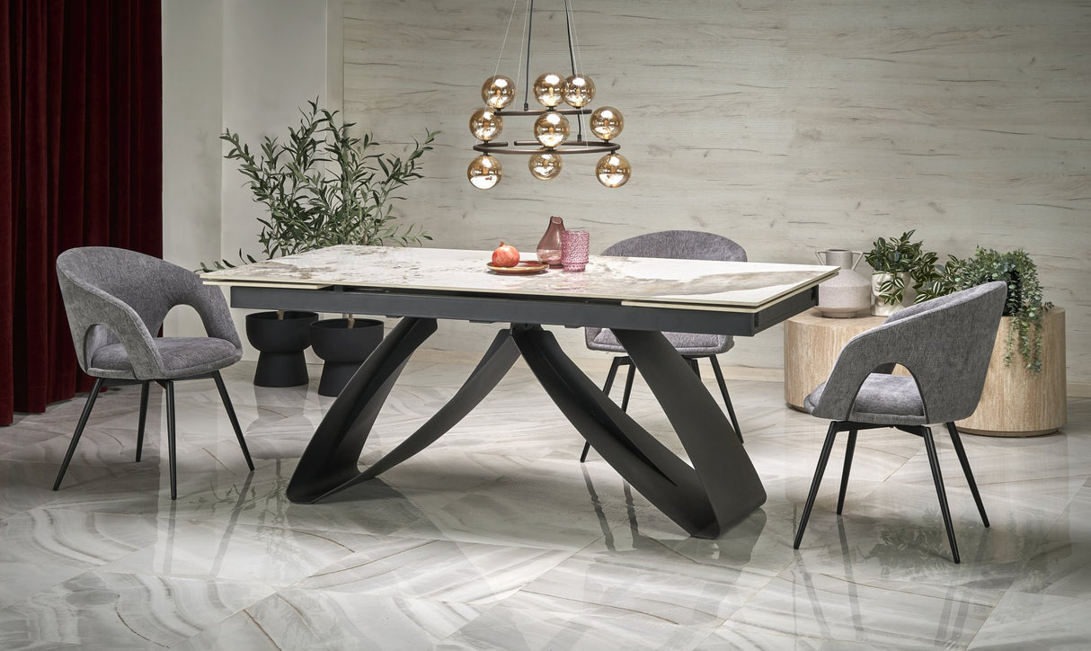 Extendable Dining Table Marble Harmony
