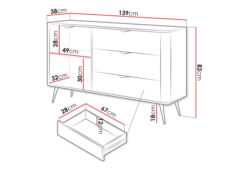 Chest of drawers LA5558