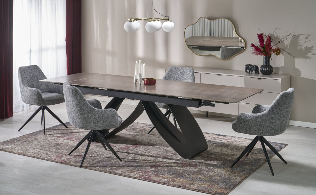 Extendable Dining Table Walnut Elegance