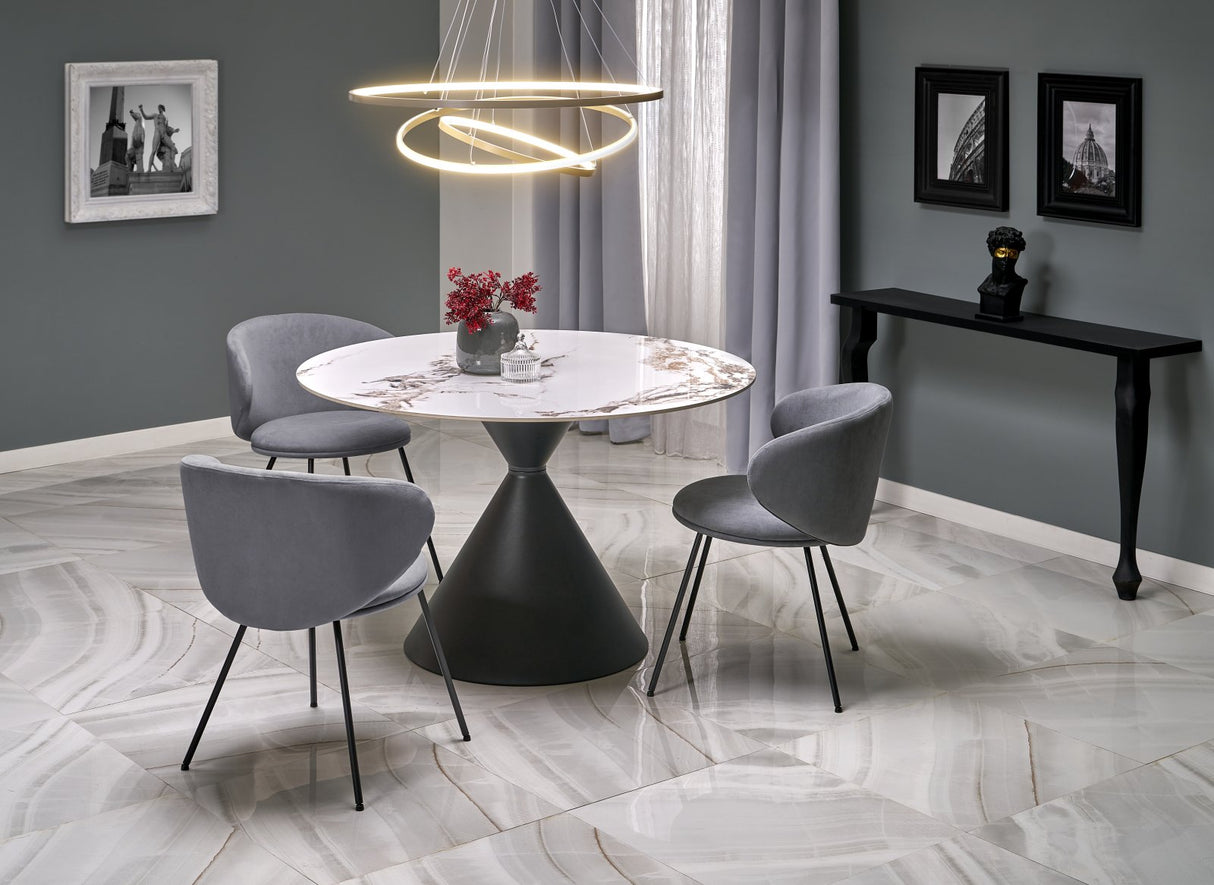Round Dining Table Marble Dawn