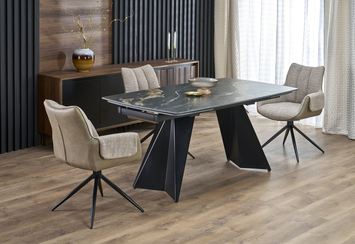 Extendable Dining Table Marble Dusk