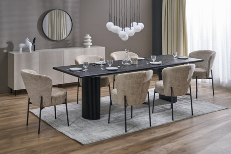 Extendable Dining Table Noir Oak