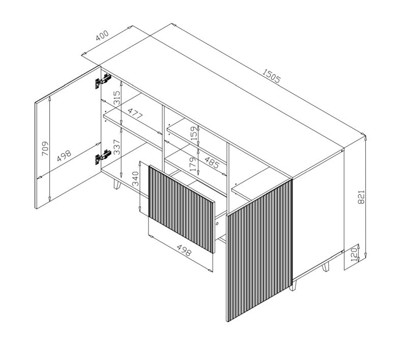 Chest of drawers HA3716