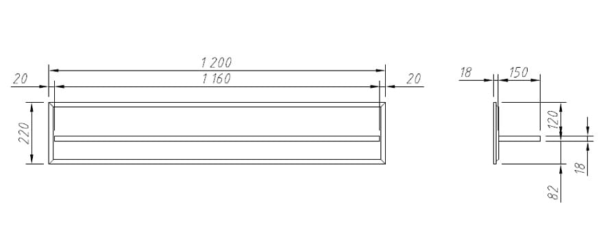 Wardrobe Shelve KT1220