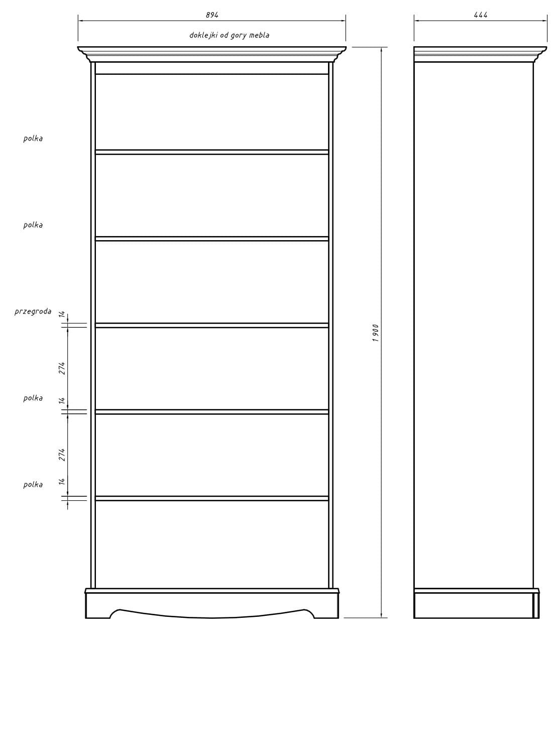 Bookshelf KT1097