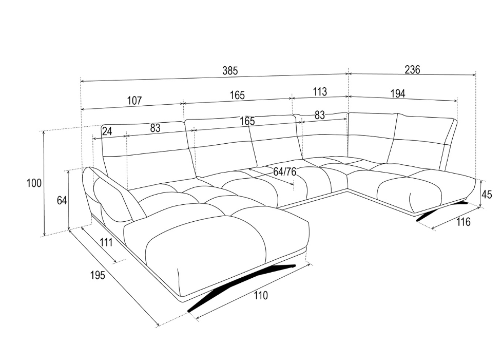 Corner sofa BE164