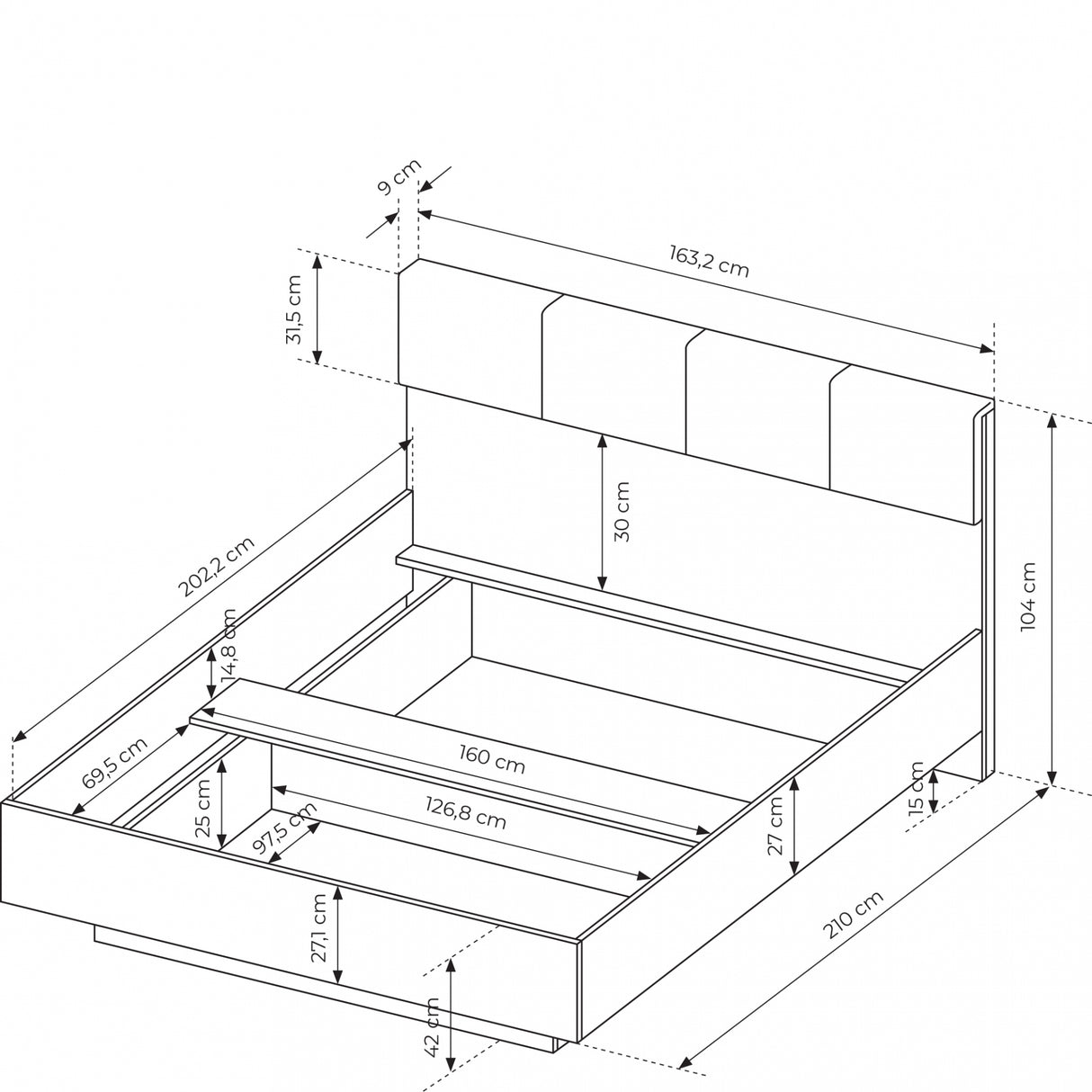 Bedroom furniture set LA5174