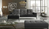 Corner sofa and pouf suite EL7976