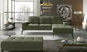 Corner sofa and pouf suite EL7976